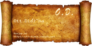 Ott Diána névjegykártya